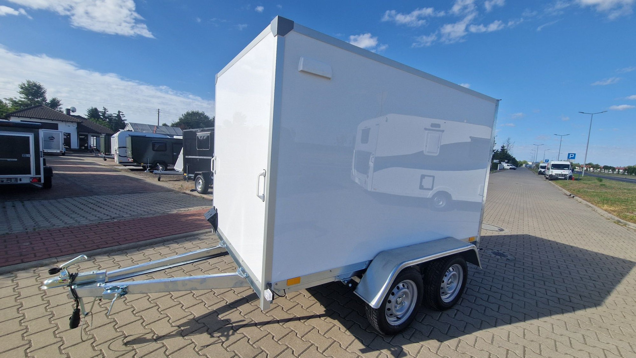 Nowa Przyczepa Furgon Kontener transportowy ABS 250 z rampą - Diğer araçlar: fotoğraf 1 Nowa Przyczepa Furgon Kontener transportowy ABS 250 z rampą - Diğer araçlar: fotoğraf 1