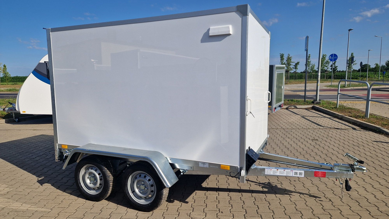 Nowa Przyczepa Furgon Kontener transportowy ABS 250 z rampą - Kapalı karoser römork: fotoğraf 3 Nowa Przyczepa Furgon Kontener transportowy ABS 250 z rampą - Kapalı karoser römork: fotoğraf 3