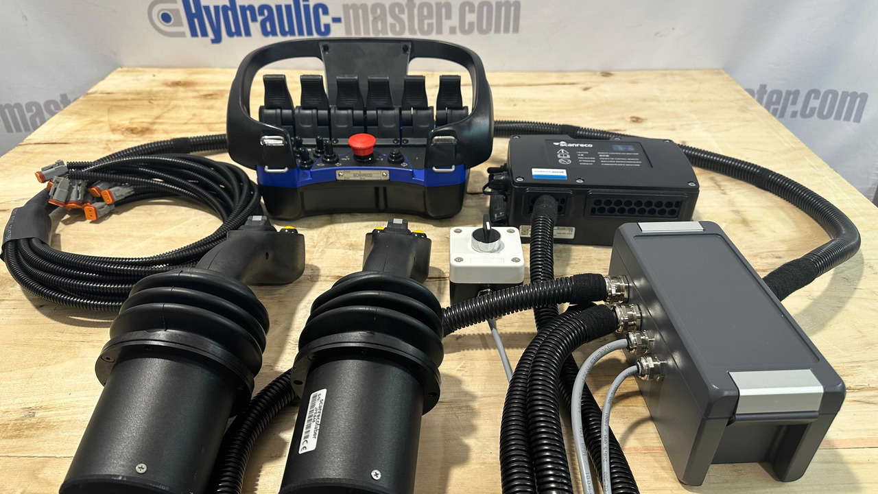 Control Set Radio Remote Scanreco RC400 and JP Joysticks PWM for Nordhydraulic, Kubota, Parker - Orman makinaları: fotoğraf 1 Control Set Radio Remote Scanreco RC400 and JP Joysticks PWM for Nordhydraulic, Kubota, Parker - Orman makinaları: fotoğraf 1