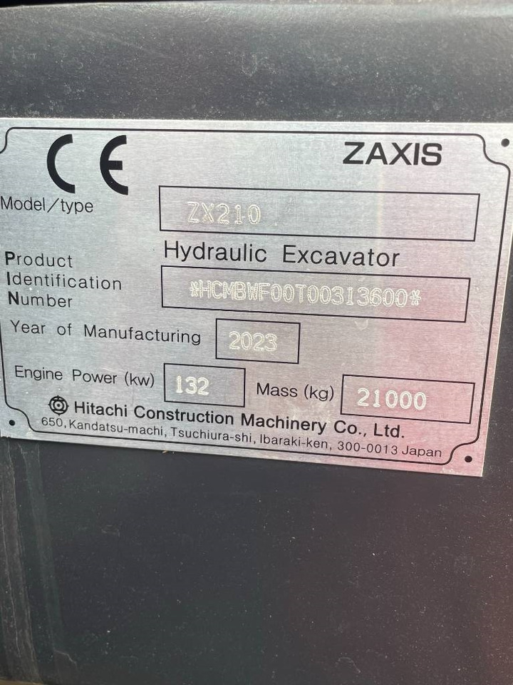 Hitachi ZX 210 - Paletli ekskavatör: fotoğraf 5 Hitachi ZX 210 - Paletli ekskavatör: fotoğraf 5