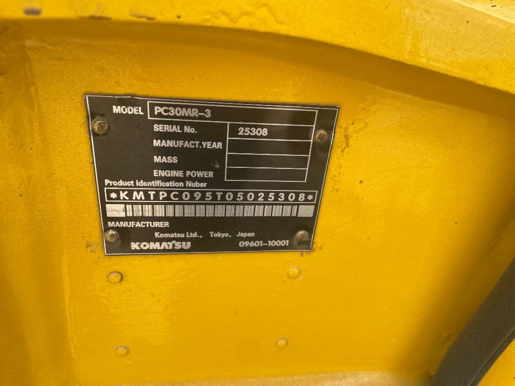 Komatsu PC 30 - Mini ekskavatör: fotoğraf 3 Komatsu PC 30 - Mini ekskavatör: fotoğraf 3