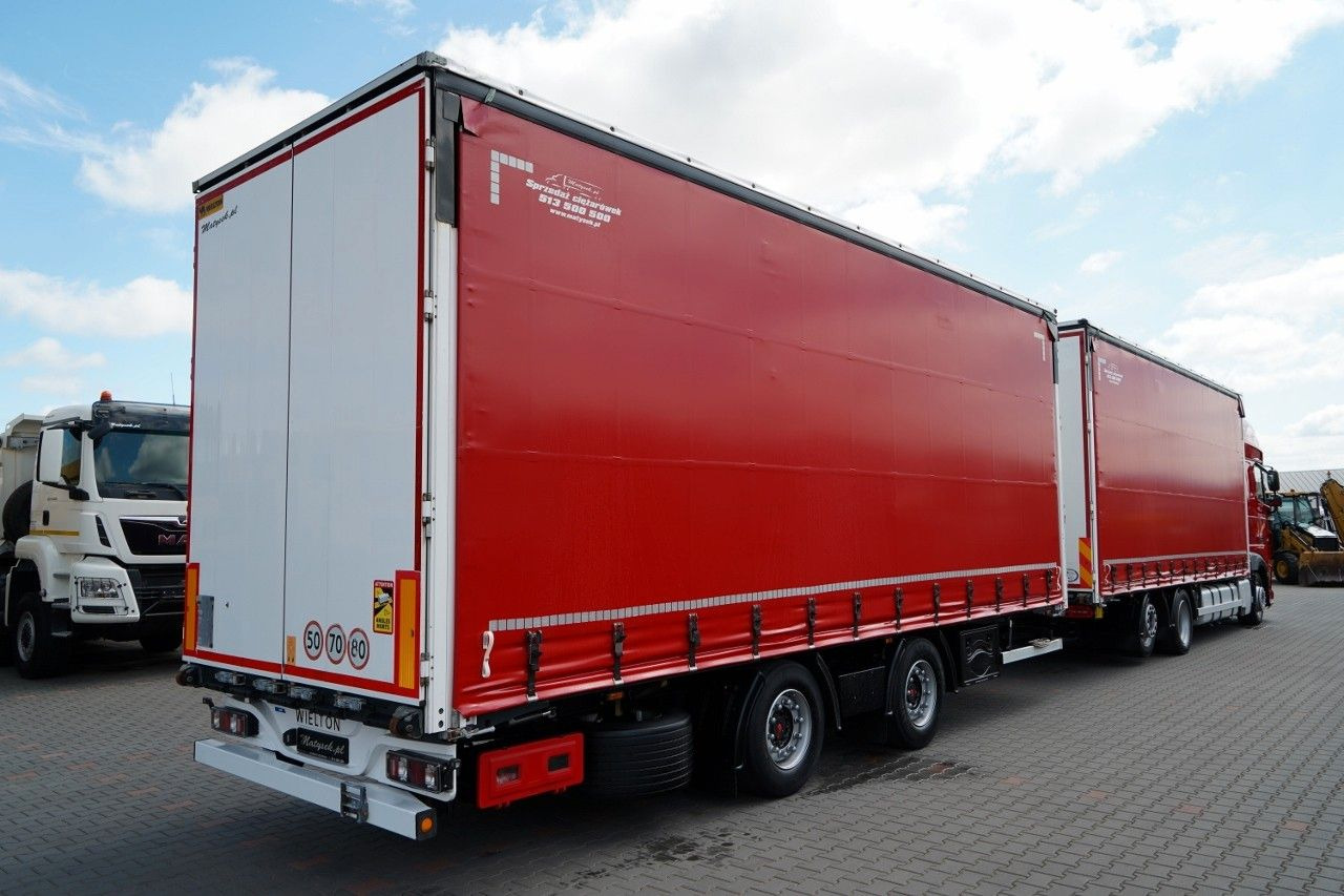 DAF XF 480 / ZESTAW TANDEM / 120 M3 / PRZEJAZDOWY / - Tenteli kamyon: fotoğraf 5 DAF XF 480 / ZESTAW TANDEM / 120 M3 / PRZEJAZDOWY / - Tenteli kamyon: fotoğraf 5