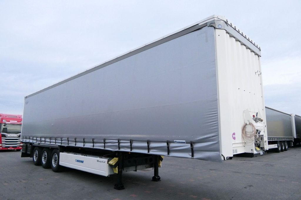 Tenteli dorse Krone CURTAINSIDER/PALLET BOX/LIFTED AXLE/2018 YEAR: fotoğraf 9