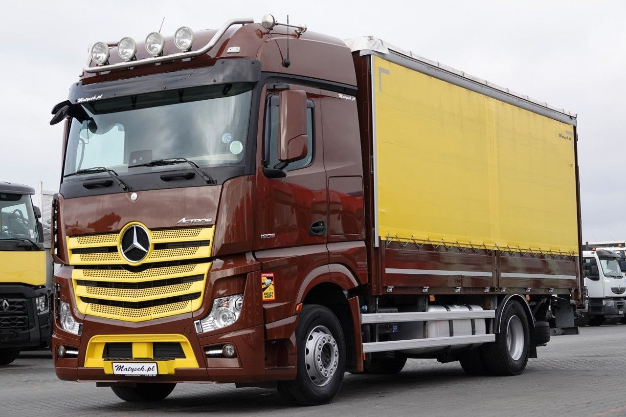 Mercedes-Benz ACTROS 1845 / 4X2 / SOLÓWKA / BURTO-FIRANKA 6,5M - Tenteli kamyon: fotoğraf 1 Mercedes-Benz ACTROS 1845 / 4X2 / SOLÓWKA / BURTO-FIRANKA 6,5M - Tenteli kamyon: fotoğraf 1