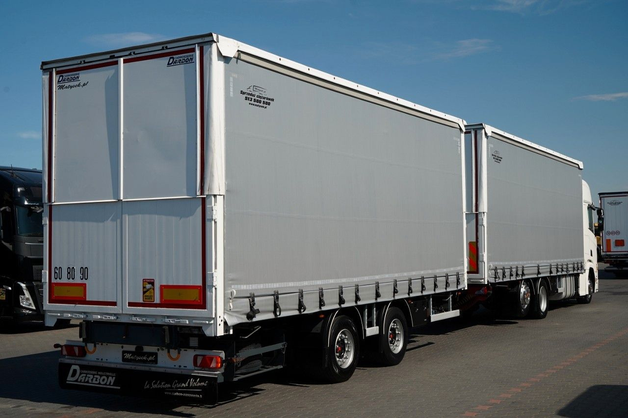 Scania R 450 / ZESTAW TANDEM 120 M3 / PRZEJAZDOWY / OŚ - Tenteli kamyon: fotoğraf 4 Scania R 450 / ZESTAW TANDEM 120 M3 / PRZEJAZDOWY / OŚ - Tenteli kamyon: fotoğraf 4