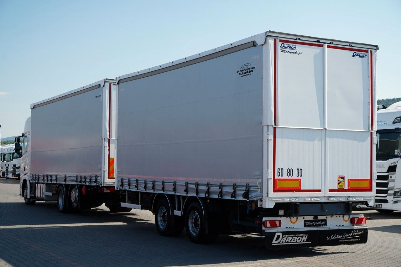 Scania R 450 / ZESTAW TANDEM 120 M3 / PRZEJAZDOWY / OŚ - Tenteli kamyon: fotoğraf 3 Scania R 450 / ZESTAW TANDEM 120 M3 / PRZEJAZDOWY / OŚ - Tenteli kamyon: fotoğraf 3