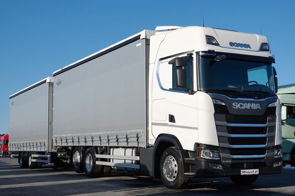 Scania S 450 / ZESTAW TANDEM / 120 M3 / I-PARK COOL - Tenteli kamyon: fotoğraf 4 Scania S 450 / ZESTAW TANDEM / 120 M3 / I-PARK COOL - Tenteli kamyon: fotoğraf 4