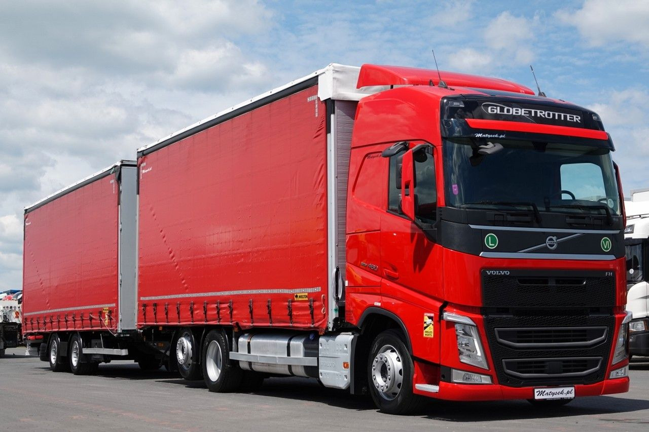 Volvo FH 460 / ZESTAW TANDEM 120 M3 / I-PARK COOL - Tenteli kamyon: fotoğraf 1 Volvo FH 460 / ZESTAW TANDEM 120 M3 / I-PARK COOL - Tenteli kamyon: fotoğraf 1