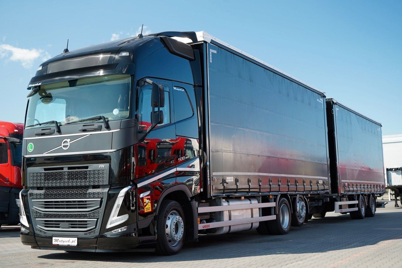 Volvo FH 500 / I-SAVE / XL / ZESTAW TANDEM PRZEJAZDOWY - Tenteli kamyon: fotoğraf 2 Volvo FH 500 / I-SAVE / XL / ZESTAW TANDEM PRZEJAZDOWY - Tenteli kamyon: fotoğraf 2