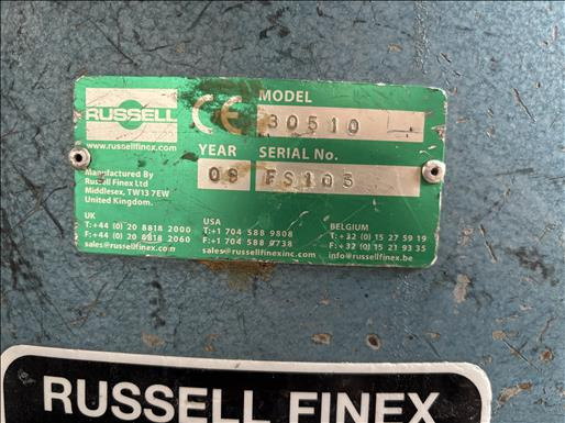 Russell Finex 30510 Separator - Çöp sasörü: fotoğraf 4 Russell Finex 30510 Separator - Çöp sasörü: fotoğraf 4