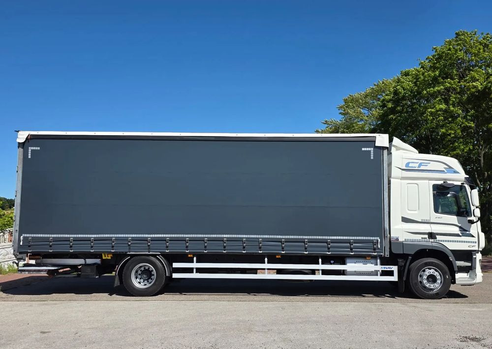 Tenteli kamyon DAF CF290 / CF320 / FIRANKA / WINDA DHOLLANDIA / E6/ JEDEN WŁAŚCICIEL / SPROWADZONY / 22PALETY / 2019/ PODNOSZONY DACH / JAK NOWY: fotoğraf 10
