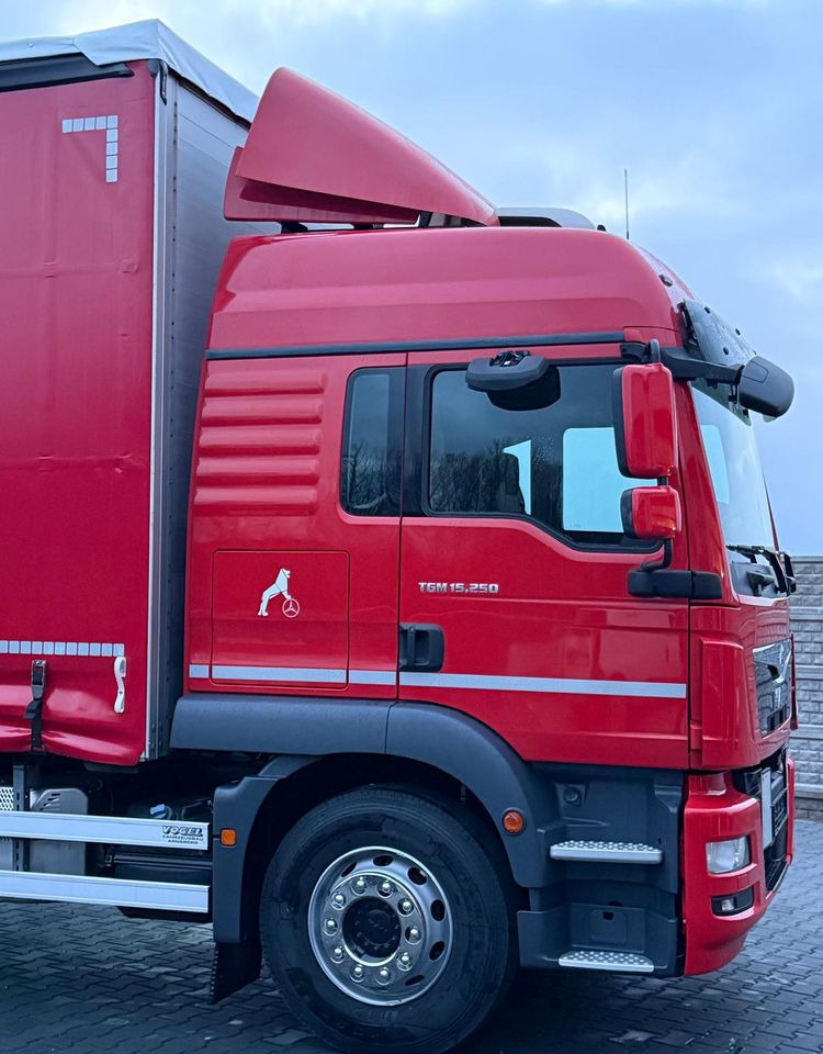 Tenteli kamyon MAN TGM 15.250 / FIRANKA / 2018R / KLIMA POSTOJOWA /SPROWADZONY / 20 PALET / E6 / WINDA /: fotoğraf 7 Tenteli kamyon MAN TGM 15.250 / FIRANKA / 2018R / KLIMA POSTOJOWA /SPROWADZONY / 20 PALET / E6 / WINDA /: fotoğraf 7