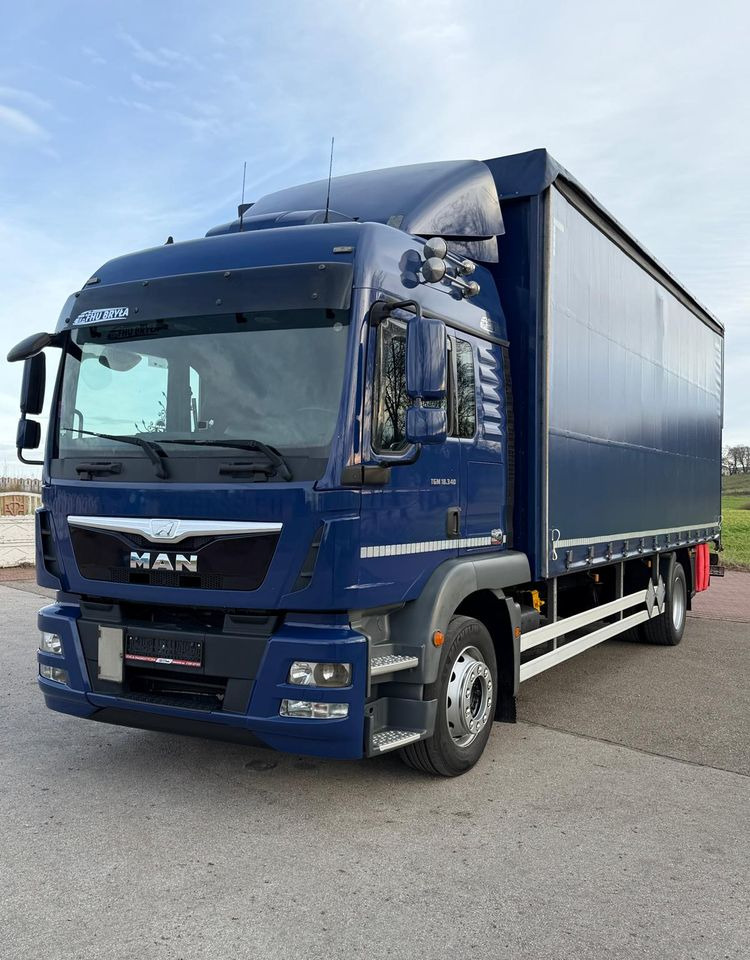 MAN TGM 18.340 / FIRANKA / SPROWADZONY / 9100 ŁADOWNOŚĆ / 18 PALET / E6 / WINDA / - Tenteli kamyon: fotoğraf 2 MAN TGM 18.340 / FIRANKA / SPROWADZONY / 9100 ŁADOWNOŚĆ / 18 PALET / E6 / WINDA / - Tenteli kamyon: fotoğraf 2