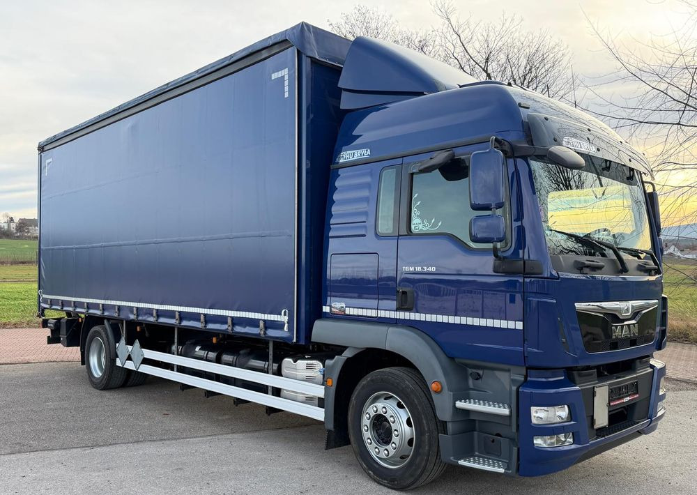 MAN TGM 18.340 / FIRANKA / SPROWADZONY / 9100 ŁADOWNOŚĆ / 18 PALET / E6 / WINDA / - Tenteli kamyon: fotoğraf 1 MAN TGM 18.340 / FIRANKA / SPROWADZONY / 9100 ŁADOWNOŚĆ / 18 PALET / E6 / WINDA / - Tenteli kamyon: fotoğraf 1