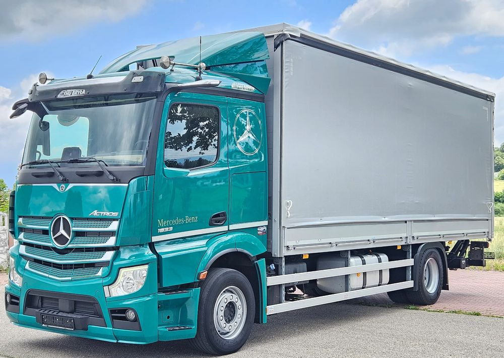 Mercedes-Benz ACTROS 1833 / BURTO-FIRANKA / WINDA / 18 PALET / 8600 ŁADOWNOŚĆ / AUTOMAT / DUŻY SILNIK / 10.2019 ROK / SYPIALKA / LEDY / KAMERY / VIRTUAL COCPIT/ JAK NOWY - Tenteli kamyon: fotoğraf 1 Mercedes-Benz ACTROS 1833 / BURTO-FIRANKA / WINDA / 18 PALET / 8600 ŁADOWNOŚĆ / AUTOMAT / DUŻY SILNIK / 10.2019 ROK / SYPIALKA / LEDY / KAMERY / VIRTUAL COCPIT/ JAK NOWY - Tenteli kamyon: fotoğraf 1
