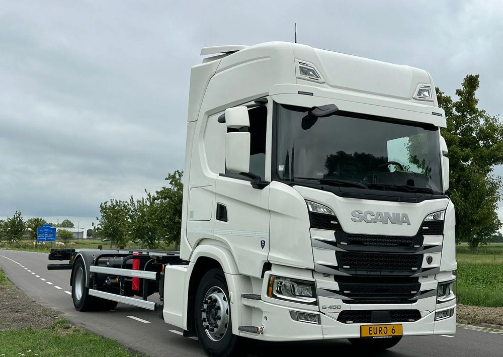 Scania G450 / G410 / BDF / RAMA / E6 / CAŁA NA PODUSZKACH / ROZSTAW OSI 5.5M / LAWETA / DO ŻYWCA / DO BYDŁA / SKÓRY / DO ZABUDOWY / SPROWADZONA - Şasi kamyon: fotoğraf 2 Scania G450 / G410 / BDF / RAMA / E6 / CAŁA NA PODUSZKACH / ROZSTAW OSI 5.5M / LAWETA / DO ŻYWCA / DO BYDŁA / SKÓRY / DO ZABUDOWY / SPROWADZONA - Şasi kamyon: fotoğraf 2