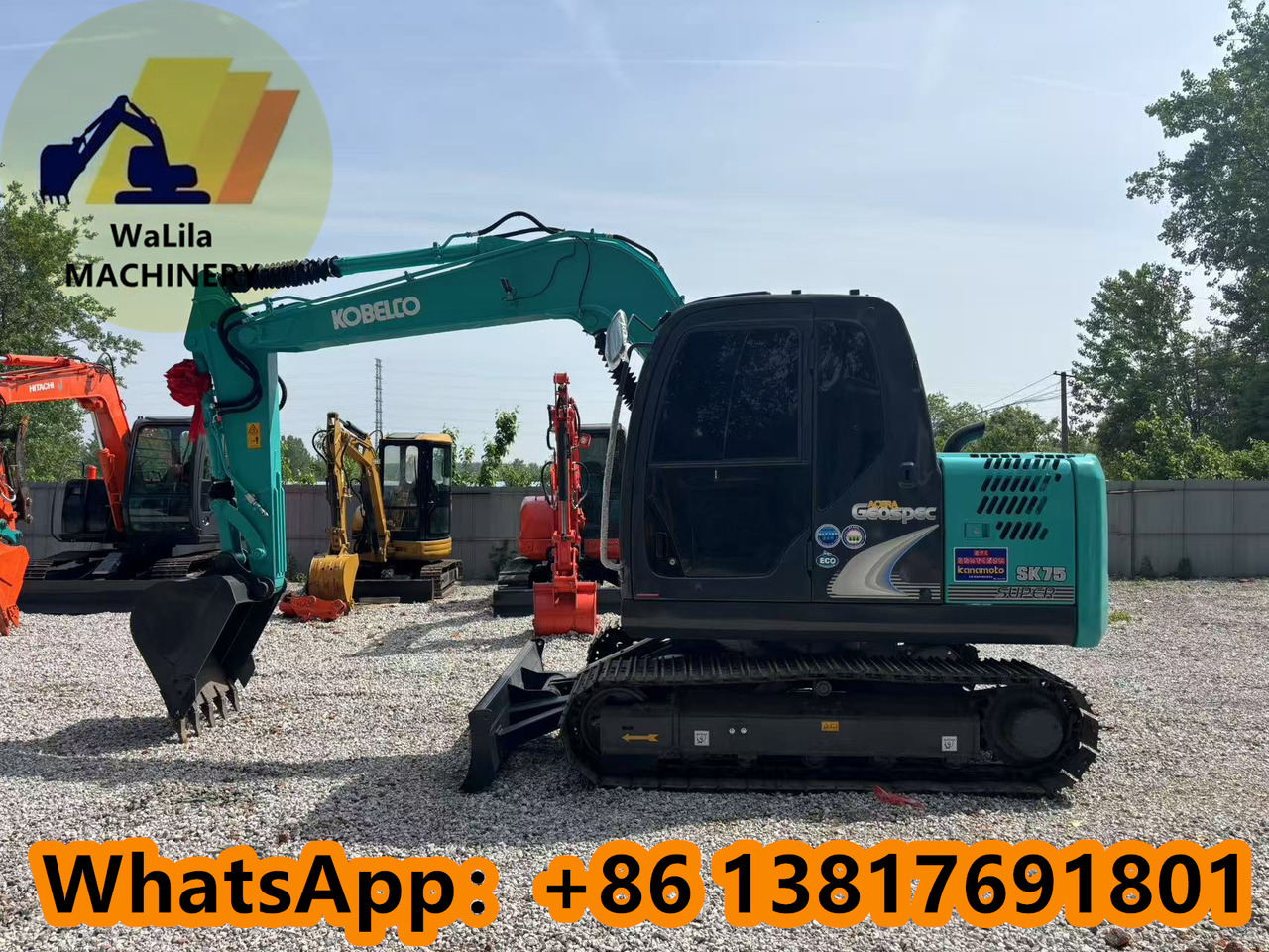 KOBELCO SK75 - Mini ekskavatör: fotoğraf 1 KOBELCO SK75 - Mini ekskavatör: fotoğraf 1