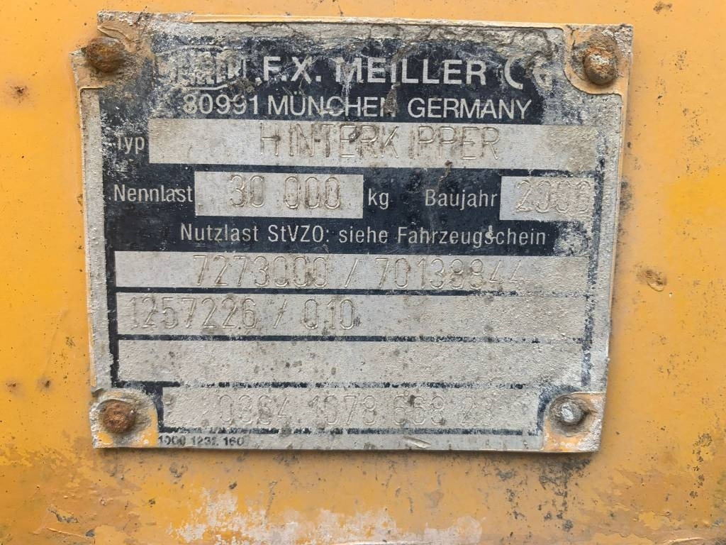 Meiller Kipper - Damperli römork: fotoğraf 4 Meiller Kipper - Damperli römork: fotoğraf 4