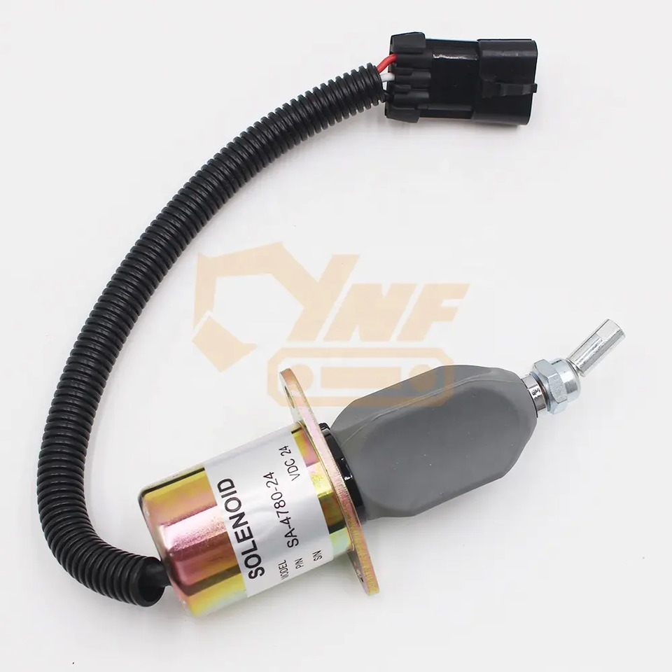 Engine Fuel Stop Solenoid 99453479 for New Holland EX215 excavator parts 24V flameout shut off solenoid valve - Elektrik sistemi: fotoğraf 3 Engine Fuel Stop Solenoid 99453479 for New Holland EX215 excavator parts 24V flameout shut off solenoid valve - Elektrik sistemi: fotoğraf 3