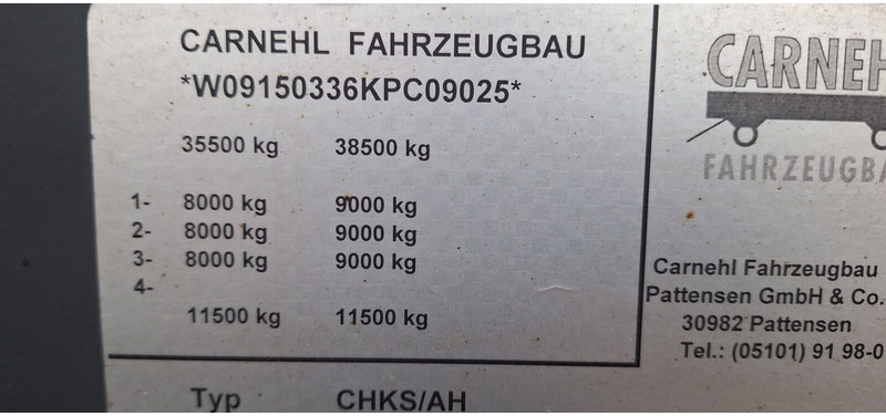 Carnehl CHKS AH - Damperli dorse: fotoğraf 5 Carnehl CHKS AH - Damperli dorse: fotoğraf 5