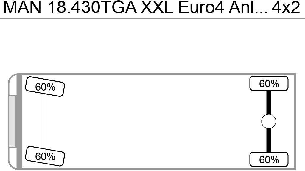 Çekici MAN 18.430TGA XXL Euro4 Anloger Tacho Vollausst: fotoğraf 6