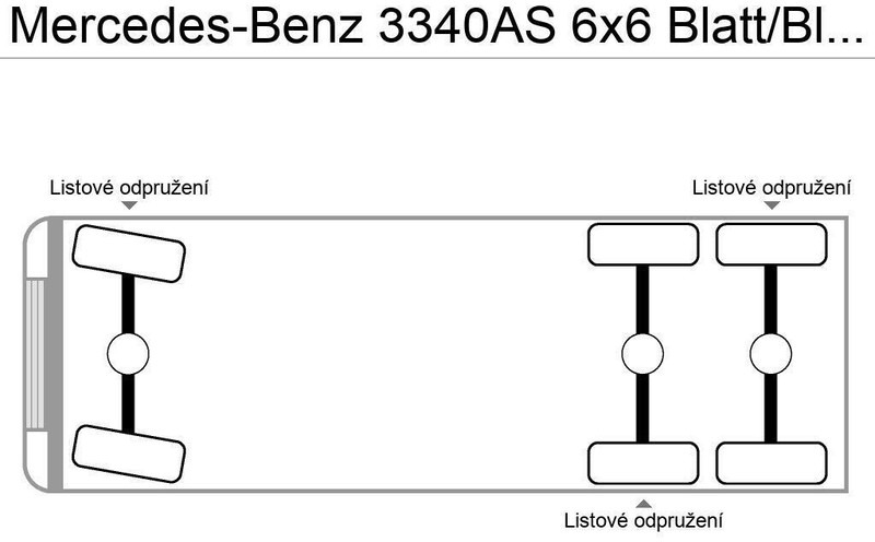 Mercedes-Benz 3340AS 6x6 Blatt/Blatt German Truck - Çekici: fotoğraf 3 Mercedes-Benz 3340AS 6x6 Blatt/Blatt German Truck - Çekici: fotoğraf 3
