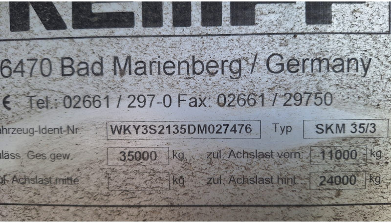 Kempf SKM35/3 Kippmulde - Damperli dorse: fotoğraf 5 Kempf SKM35/3 Kippmulde - Damperli dorse: fotoğraf 5