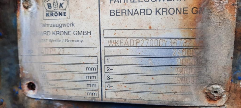 Krone ADP 27 3 Achser Anhänger - Tenteli römork: fotoğraf 2 Krone ADP 27 3 Achser Anhänger - Tenteli römork: fotoğraf 2