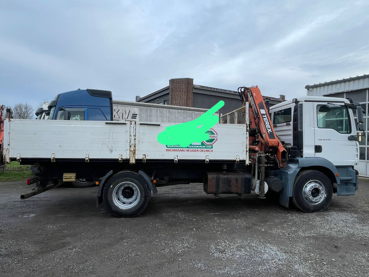 MAN TGM 18.240PS 4x2 3.S-Kipper mit Kran - Damperli kamyon, Vinçli kamyon: fotoğraf 2 MAN TGM 18.240PS 4x2 3.S-Kipper mit Kran - Damperli kamyon, Vinçli kamyon: fotoğraf 2