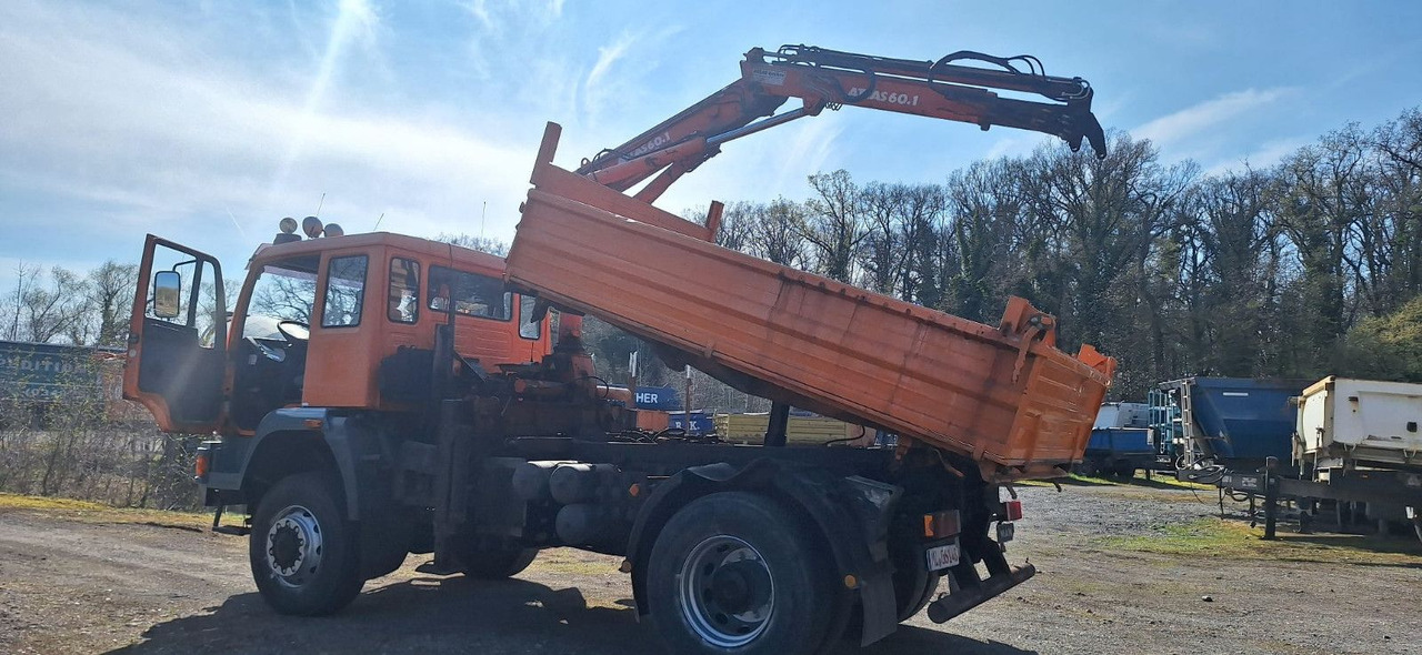 MAN TGM 18.240PS 4x4 3.S-Kipper mit Kran - Damperli kamyon, Vinçli kamyon: fotoğraf 4 MAN TGM 18.240PS 4x4 3.S-Kipper mit Kran - Damperli kamyon, Vinçli kamyon: fotoğraf 4
