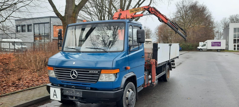 Mercedes-Benz 814 Pritsche mit Kran+Greifer - Sal/ Açık kasa kamyon, Vinçli kamyon: fotoğraf 3 Mercedes-Benz 814 Pritsche mit Kran+Greifer - Sal/ Açık kasa kamyon, Vinçli kamyon: fotoğraf 3