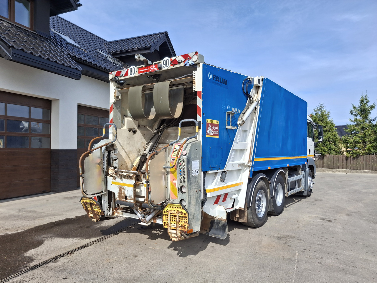 MAN MAN TGS 28.360 Śmieciarka Müllwagen Garbage Truck FAUN 3 Osie - Çöp kamyonu: fotoğraf 5 MAN MAN TGS 28.360 Śmieciarka Müllwagen Garbage Truck FAUN 3 Osie - Çöp kamyonu: fotoğraf 5