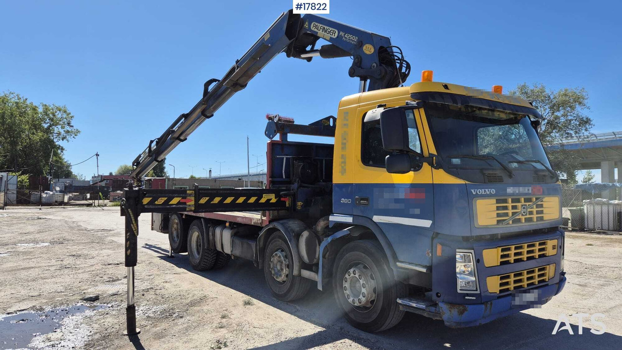 Truck VOLVO FM12 HDS - PALFINGER PK 42502 - Sal/ Açık kasa kamyon, Vinçli kamyon: fotoğraf 2 Truck VOLVO FM12 HDS - PALFINGER PK 42502 - Sal/ Açık kasa kamyon, Vinçli kamyon: fotoğraf 2