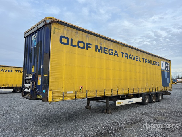 2015 Krone Mega Sattelauflieger Tri/A Curtain Side Trailer - Tenteli römork: fotoğraf 1 2015 Krone Mega Sattelauflieger Tri/A Curtain Side Trailer - Tenteli römork: fotoğraf 1