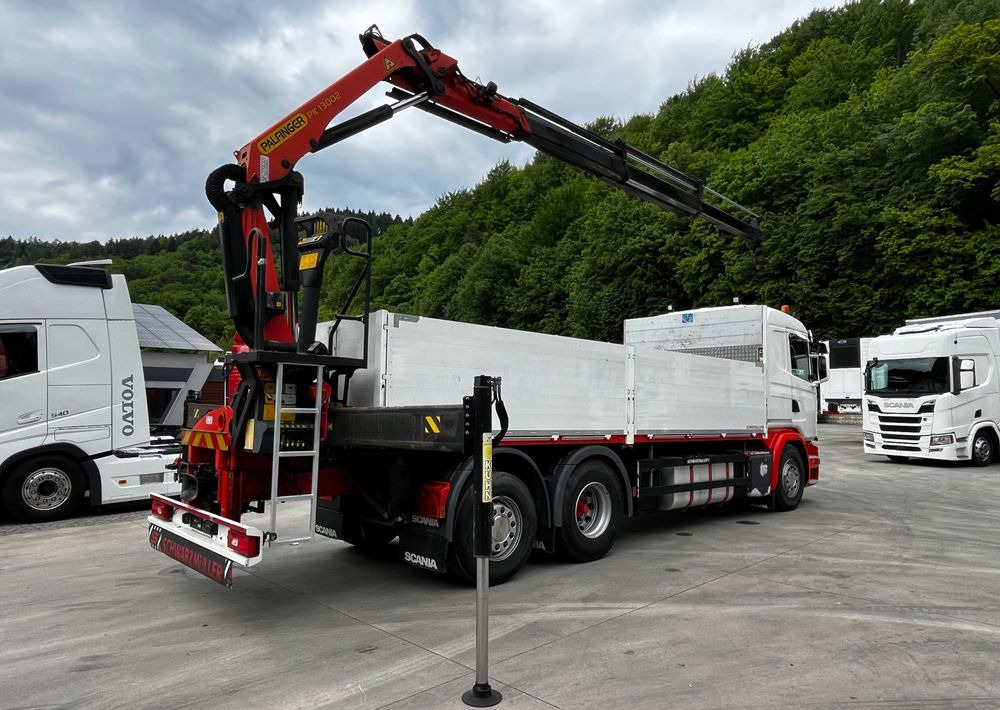 Scania G450 // 6x2// Skrzynia 6.40x2.49 // HDS Palfinger // Oś skrętna podnoszona // - Sal/ Açık kasa kamyon, Vinçli kamyon: fotoğraf 4 Scania G450 // 6x2// Skrzynia 6.40x2.49 // HDS Palfinger // Oś skrętna podnoszona // - Sal/ Açık kasa kamyon, Vinçli kamyon: fotoğraf 4