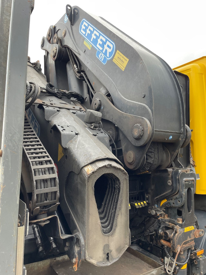 Vinçli kamyon DAF 85.410 Met Effer 470 6s laadkraan ladekran loadercrane crane palfinger hiab: fotoğraf 9