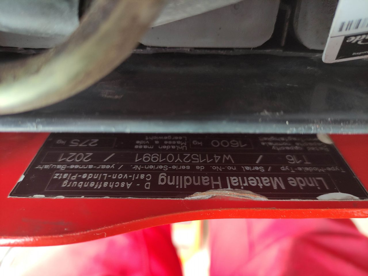 Linde T16-1152 (LACK NEU) - Kullanılan transpalet: fotoğraf 5 Linde T16-1152 (LACK NEU) - Kullanılan transpalet: fotoğraf 5