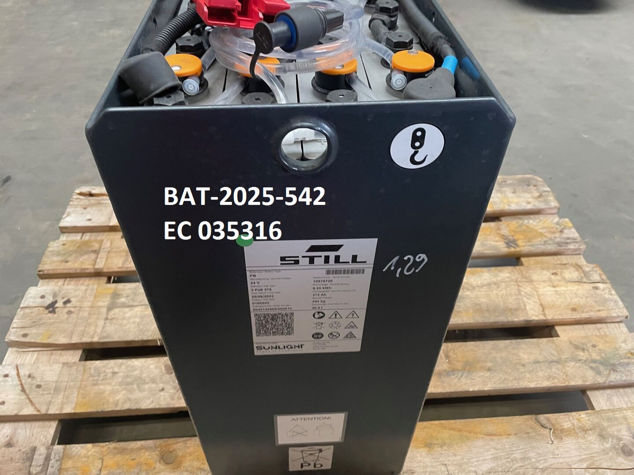 Sunlight I 24 Volt I 3 PzS 375 - Akümülatör - Malzeme taşıma ekipmanı: fotoğraf 5 Sunlight I 24 Volt I 3 PzS 375 - Akümülatör - Malzeme taşıma ekipmanı: fotoğraf 5