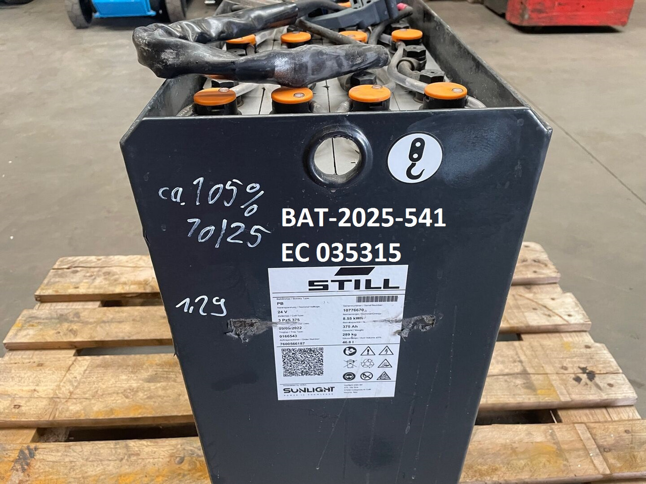 Sunlight I 24 Volt I 3 PzS 375 - Akümülatör - Malzeme taşıma ekipmanı: fotoğraf 5 Sunlight I 24 Volt I 3 PzS 375 - Akümülatör - Malzeme taşıma ekipmanı: fotoğraf 5