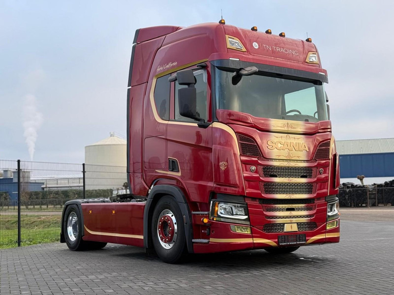 Çekici Scania R410 VOLLUCHT, 2 TANKS, LEER, ALCOA, SMART 2 TACHO, LEDER.: fotoğraf 1