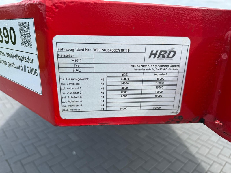 HRD UOPLYST DIEPLADER, 3 ASSEN, GOEDE STAAT, GOEDE BANDEN. - Alçak çerçeveli platform dorse: fotoğraf 5 HRD UOPLYST DIEPLADER, 3 ASSEN, GOEDE STAAT, GOEDE BANDEN. - Alçak çerçeveli platform dorse: fotoğraf 5