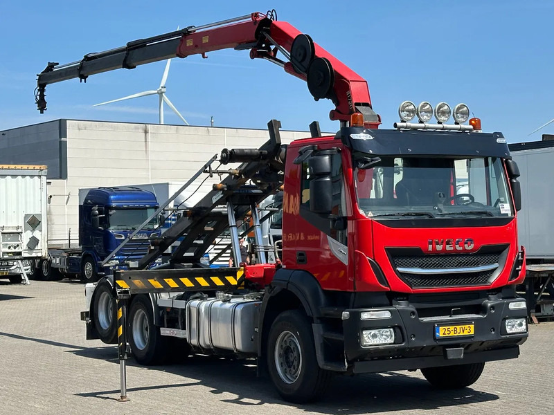 Iveco Stralis 400 6x2 HMF 1720 K3 Kraan Met 24T HTS Kabel Systeem / Rotator / Euro 6 - Kablo sistemli kamyon, Vinçli kamyon: fotoğraf 3 Iveco Stralis 400 6x2 HMF 1720 K3 Kraan Met 24T HTS Kabel Systeem / Rotator / Euro 6 - Kablo sistemli kamyon, Vinçli kamyon: fotoğraf 3