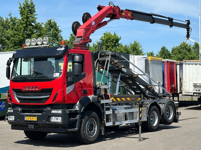 Iveco Stralis 400 6x2 HMF 1720 K3 Kraan Met 24T HTS Kabel Systeem / Rotator / Euro 6 - Kablo sistemli kamyon, Vinçli kamyon: fotoğraf 1 Iveco Stralis 400 6x2 HMF 1720 K3 Kraan Met 24T HTS Kabel Systeem / Rotator / Euro 6 - Kablo sistemli kamyon, Vinçli kamyon: fotoğraf 1