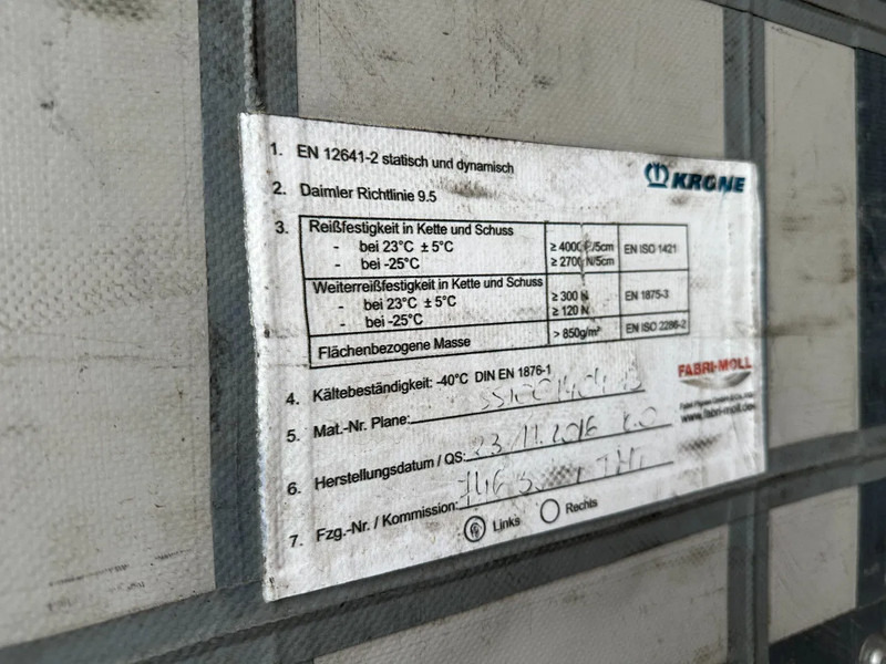 Tenteli dorse Krone SD Schuifzeil -Dak / SAF-Disc / Apk: fotoğraf 19 Tenteli dorse Krone SD Schuifzeil -Dak / SAF-Disc / Apk: fotoğraf 19