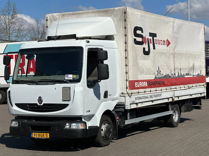 Renault Midlum 220 DXI Huifzeil met Borden / Laadklep / Euro 5 / 7.5T - Tenteli kamyon: fotoğraf 1 Renault Midlum 220 DXI Huifzeil met Borden / Laadklep / Euro 5 / 7.5T - Tenteli kamyon: fotoğraf 1