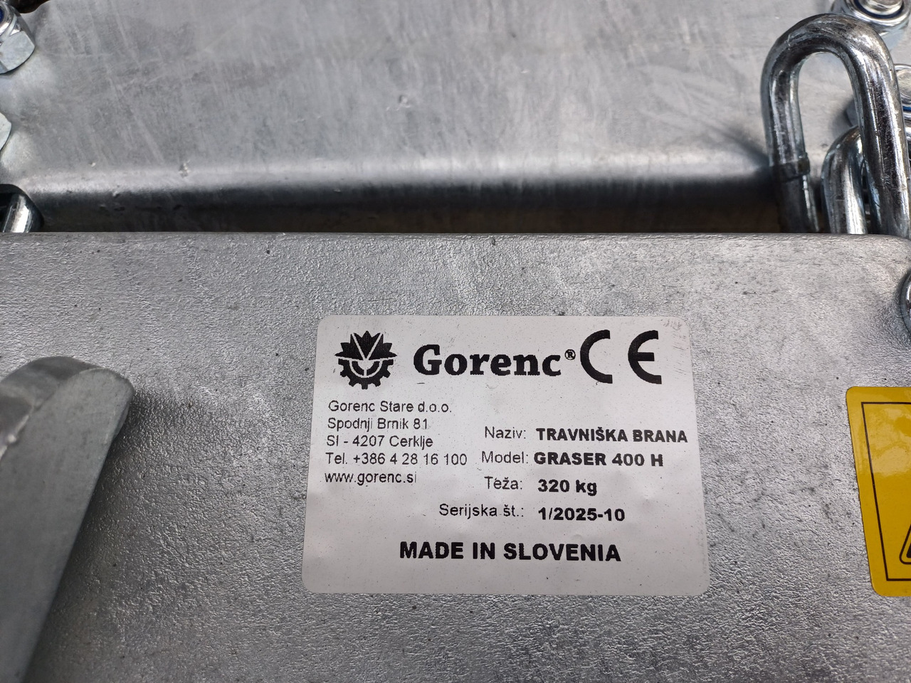 Yeni Zincirli tırmık Graser Gorenc 400H (22745): fotoğraf 8