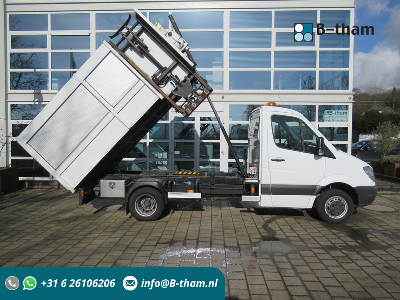 Mercedes-Benz Sprinter 510CDI Kipper + Zij-belading Side-loader - Damperli kamyon: fotoğraf 1 Mercedes-Benz Sprinter 510CDI Kipper + Zij-belading Side-loader - Damperli kamyon: fotoğraf 1