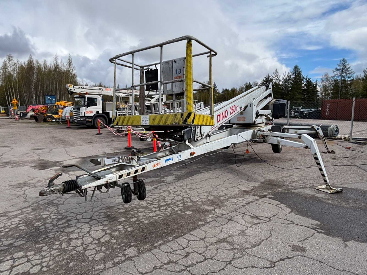 Trailer boom lift Dino 260XT - Römorklu platform: fotoğraf 3 Trailer boom lift Dino 260XT - Römorklu platform: fotoğraf 3