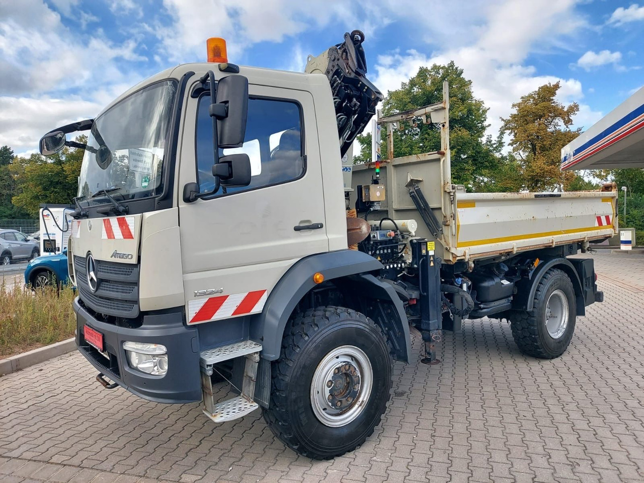 Mercedes-Benz Atego / 1324 MEILER 4X4 KRAN ATLAS 116.3 - Damperli kamyon, Vinçli kamyon: fotoğraf 1 Mercedes-Benz Atego / 1324 MEILER 4X4 KRAN ATLAS 116.3 - Damperli kamyon, Vinçli kamyon: fotoğraf 1