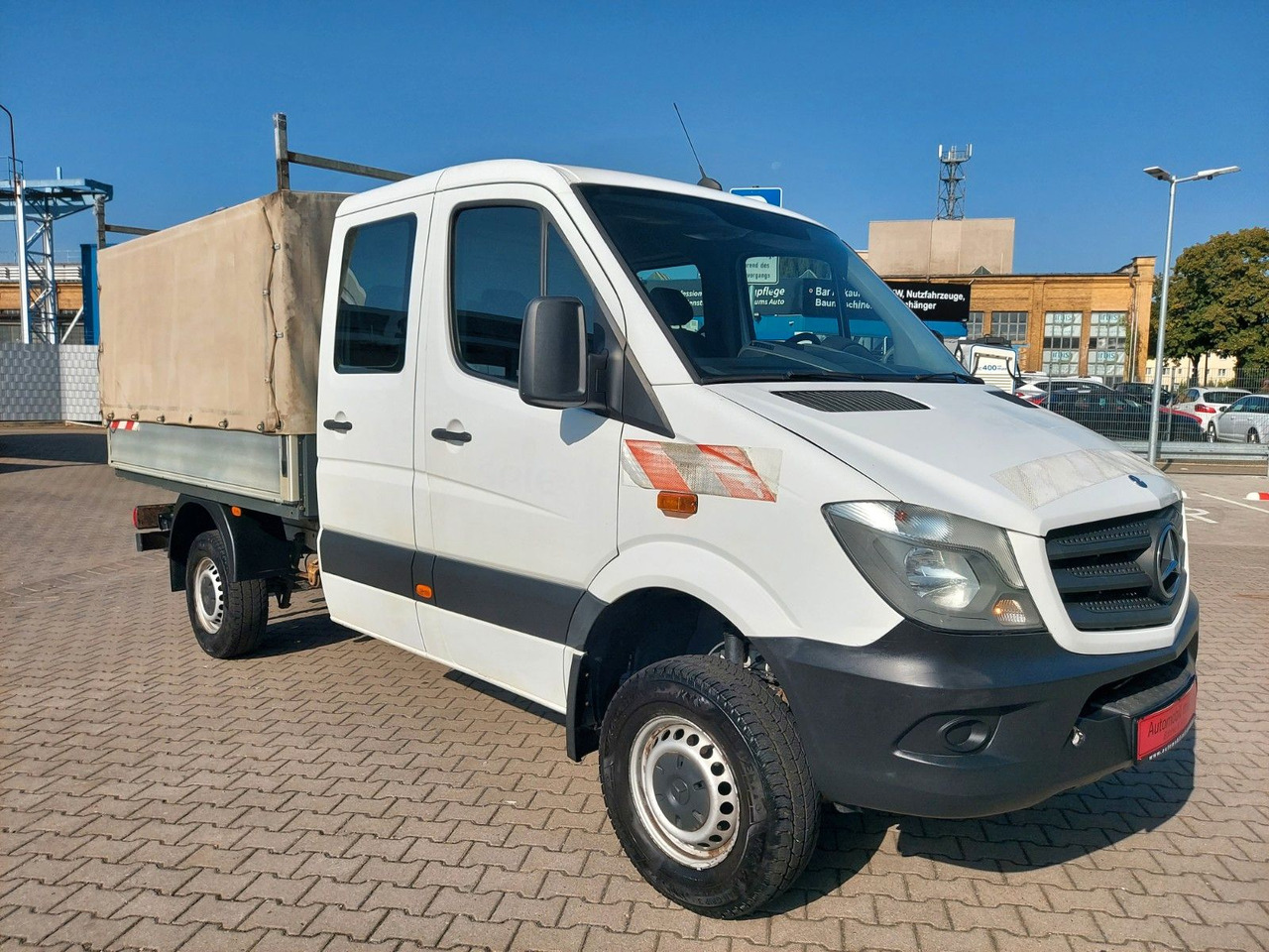 Mercedes-Benz Sprinter II Pritsche DoKa 316 4X4 6Sitze Klima - Tenteli kamyonet, Çift kabin kamyonet: fotoğraf 1 Mercedes-Benz Sprinter II Pritsche DoKa 316 4X4 6Sitze Klima - Tenteli kamyonet, Çift kabin kamyonet: fotoğraf 1